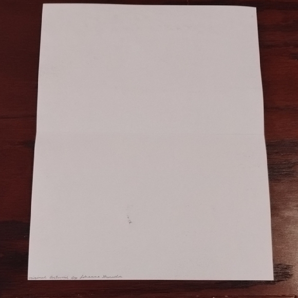 Handmade One Of A Kind Colorful Sunset Ocean Gell Pen Art Card 8.5"X11" - Picture 16 of 16